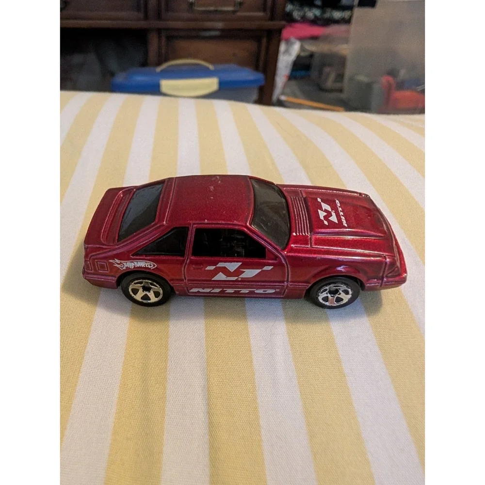 Hot Wheels 92 Ford Mustang GT 5.0 Nitto Red 1:64 Scale Diecast Loose